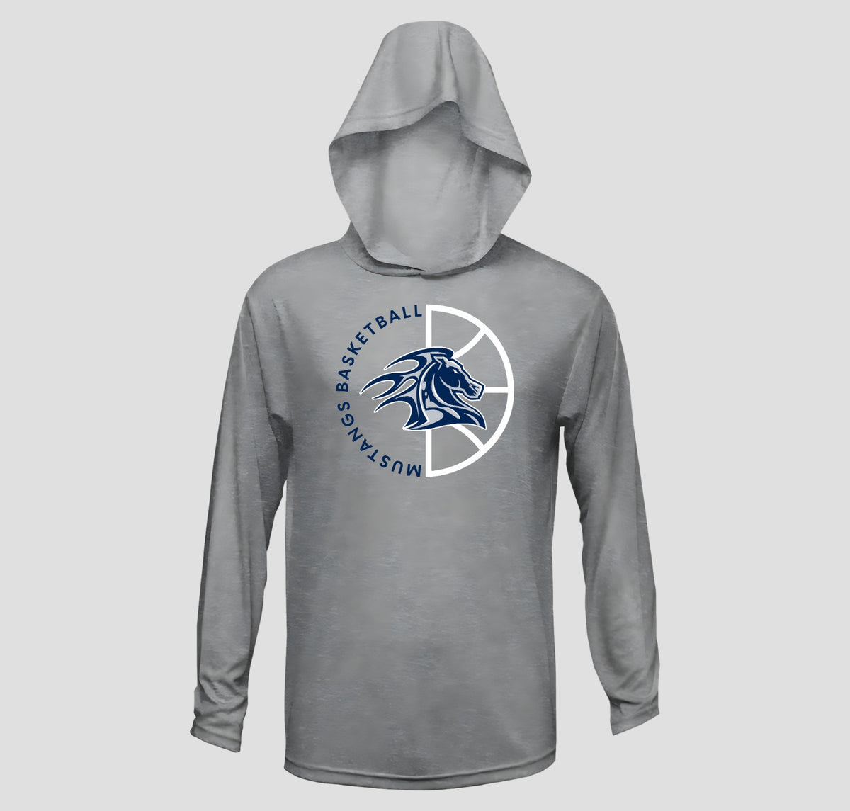 Arnold Mill Basketball Hooded Long Sleeve Performance/Shooting Shirt