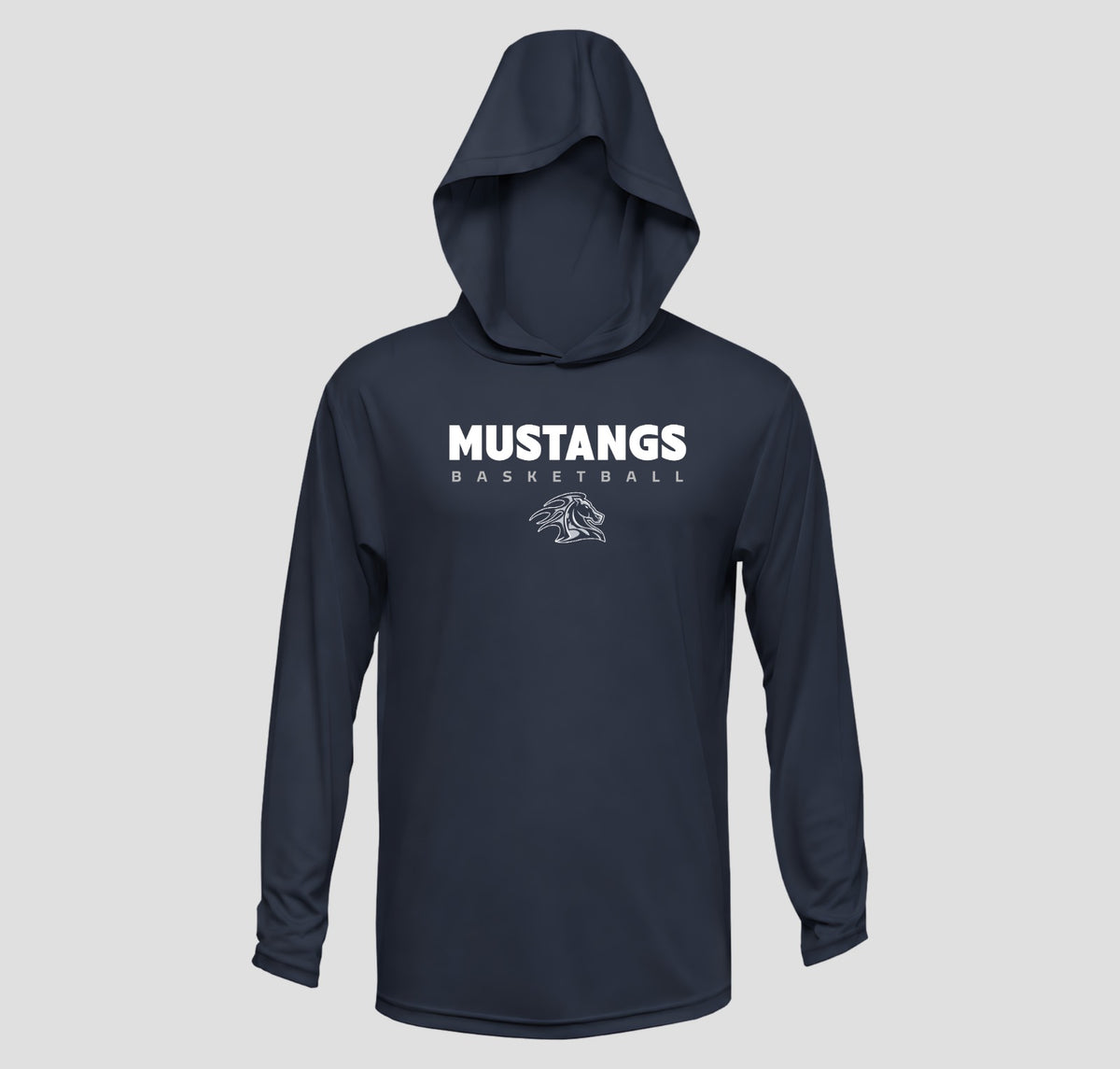 Arnold Mill Basketball Hooded Long Sleeve Performance/Shooting Shirt
