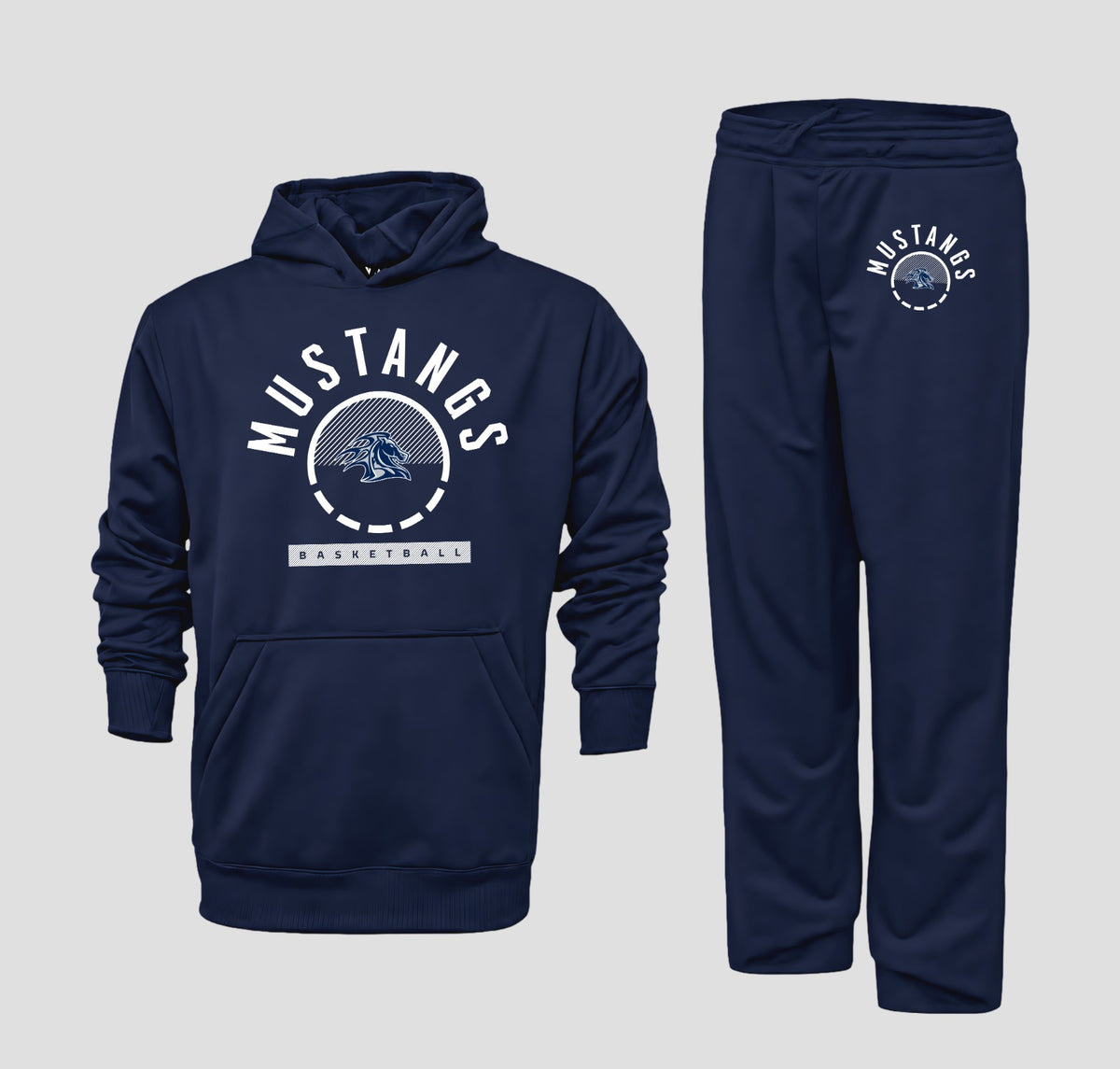 2026-2027 CYB On Court Arnold Mill Mustangs Performance Fleece Hoodie & Pants