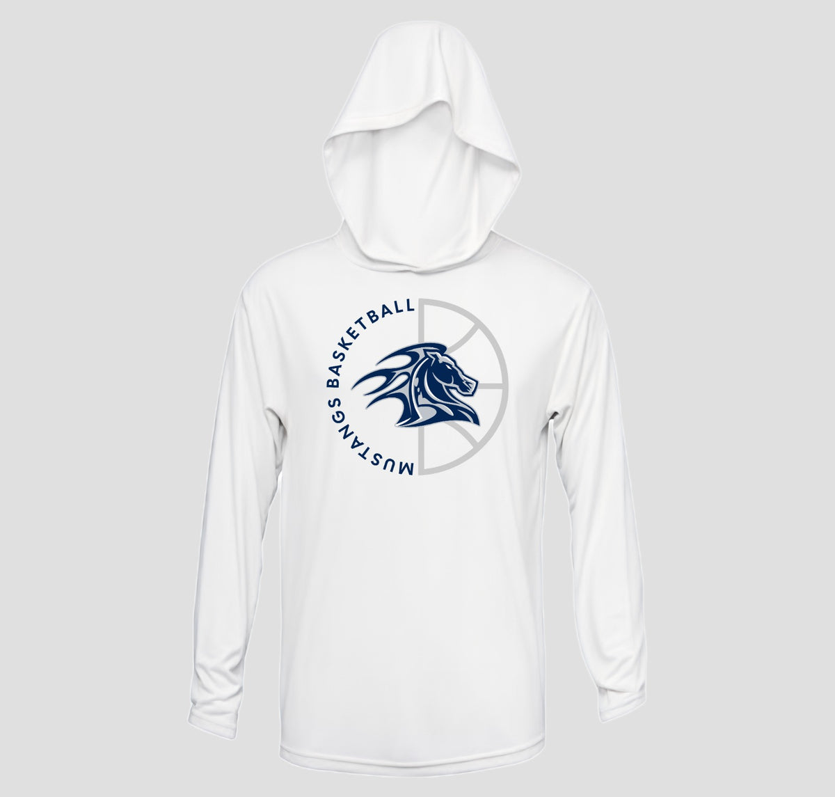 Arnold Mill Basketball Hooded Long Sleeve Performance/Shooting Shirt