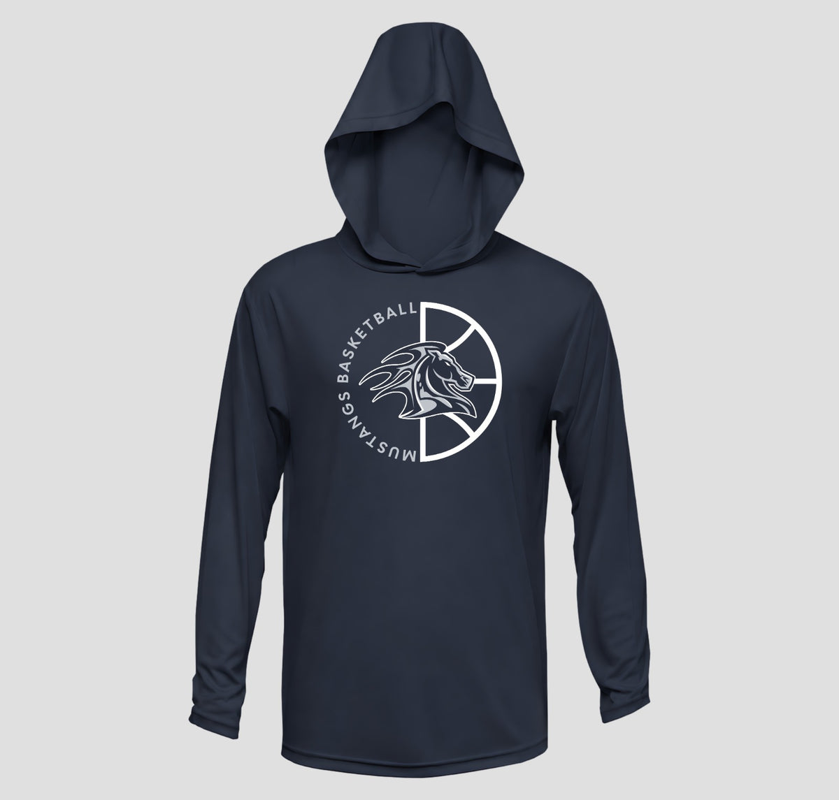 Arnold Mill Basketball Hooded Long Sleeve Performance/Shooting Shirt