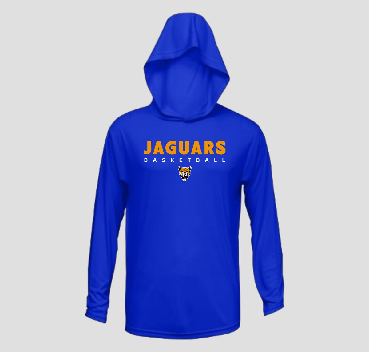 Johnston Jaguar Basketball Long Sleeve Hooded Performance/Shooting Shirt