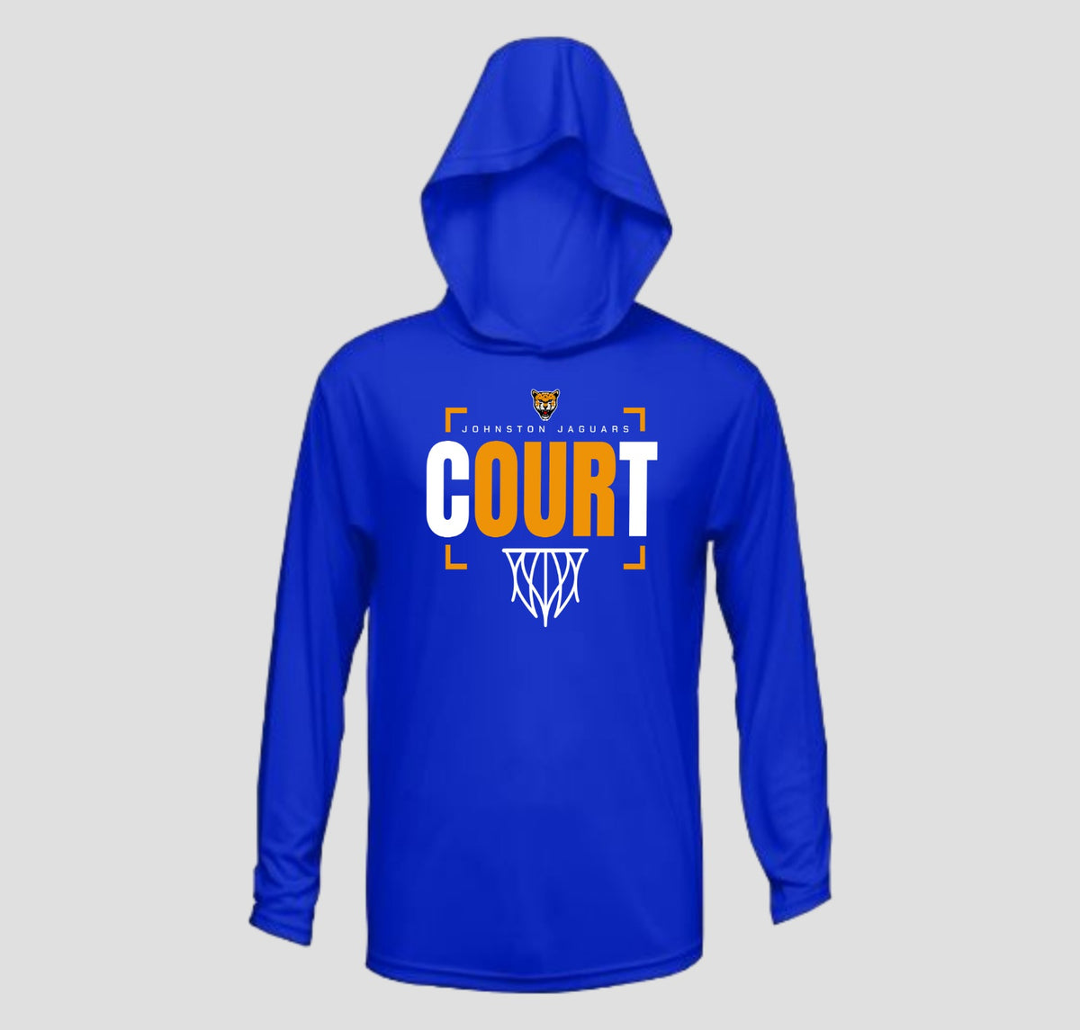 Johnston Jaguar Basketball Long Sleeve Hooded Performance/Shooting Shirt