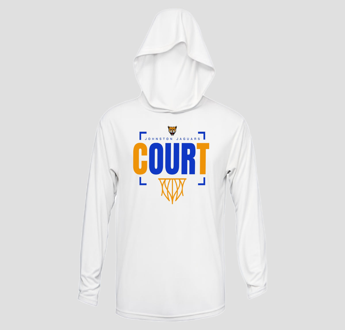 Johnston Jaguar Basketball Long Sleeve Hooded Performance/Shooting Shirt
