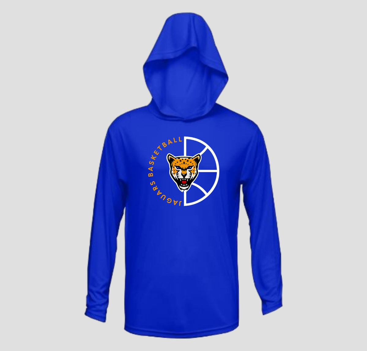 Johnston Jaguar Basketball Long Sleeve Hooded Performance/Shooting Shirt