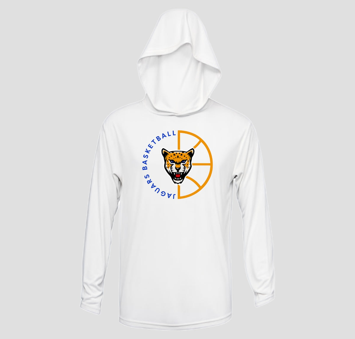 Johnston Jaguar Basketball Long Sleeve Hooded Performance/Shooting Shirt