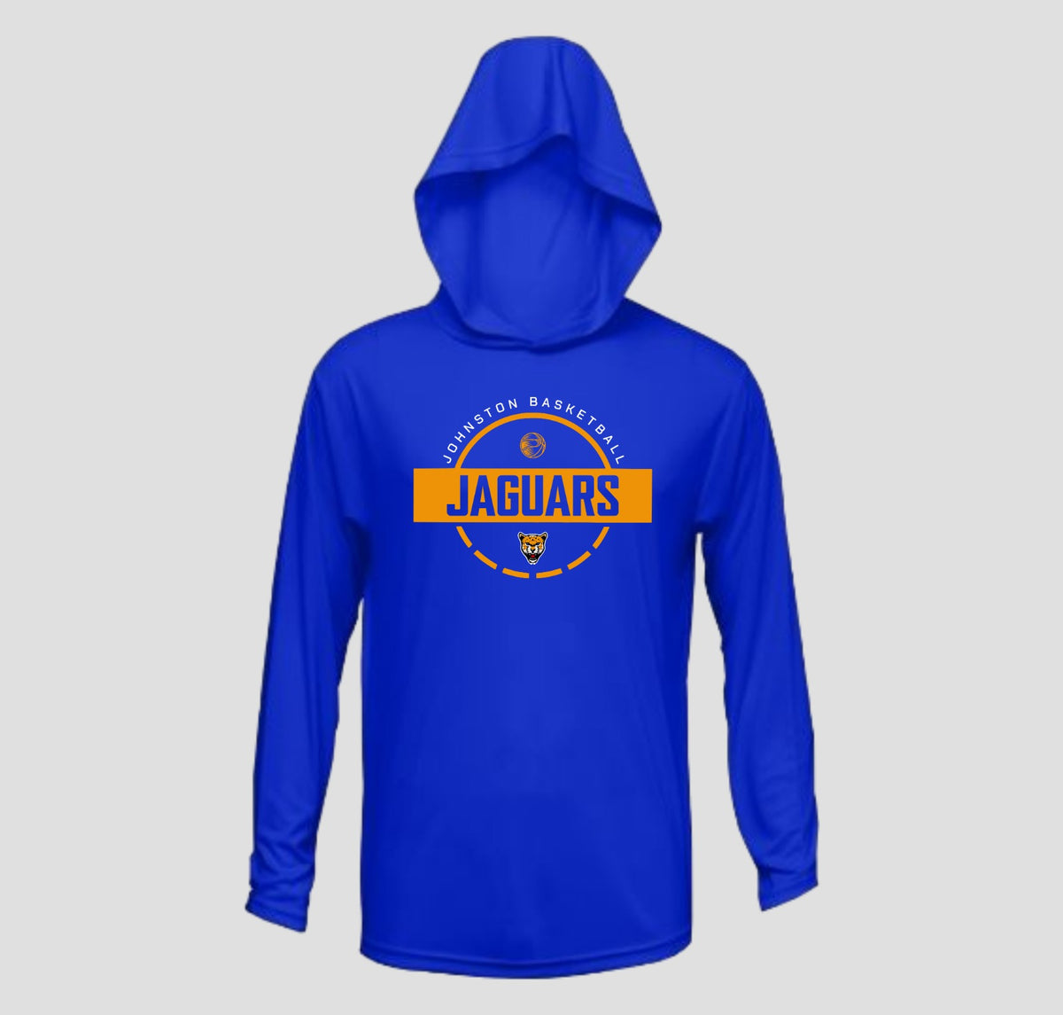 Johnston Jaguar Basketball Long Sleeve Hooded Performance/Shooting Shirt