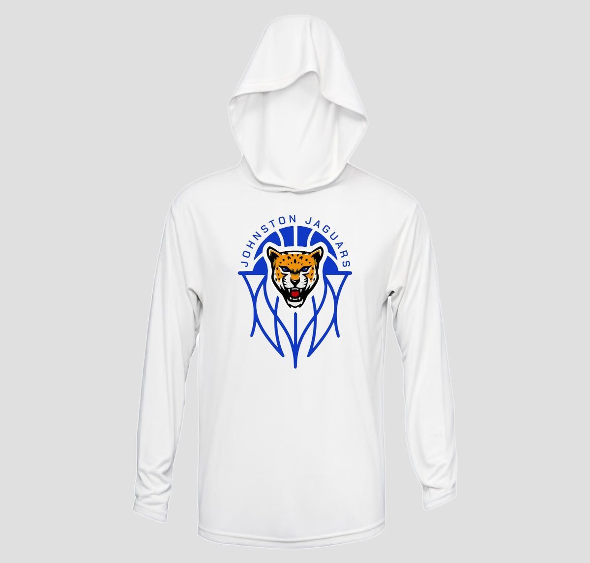 Johnston Jaguar Basketball Long Sleeve Hooded Performance/Shooting Shirt
