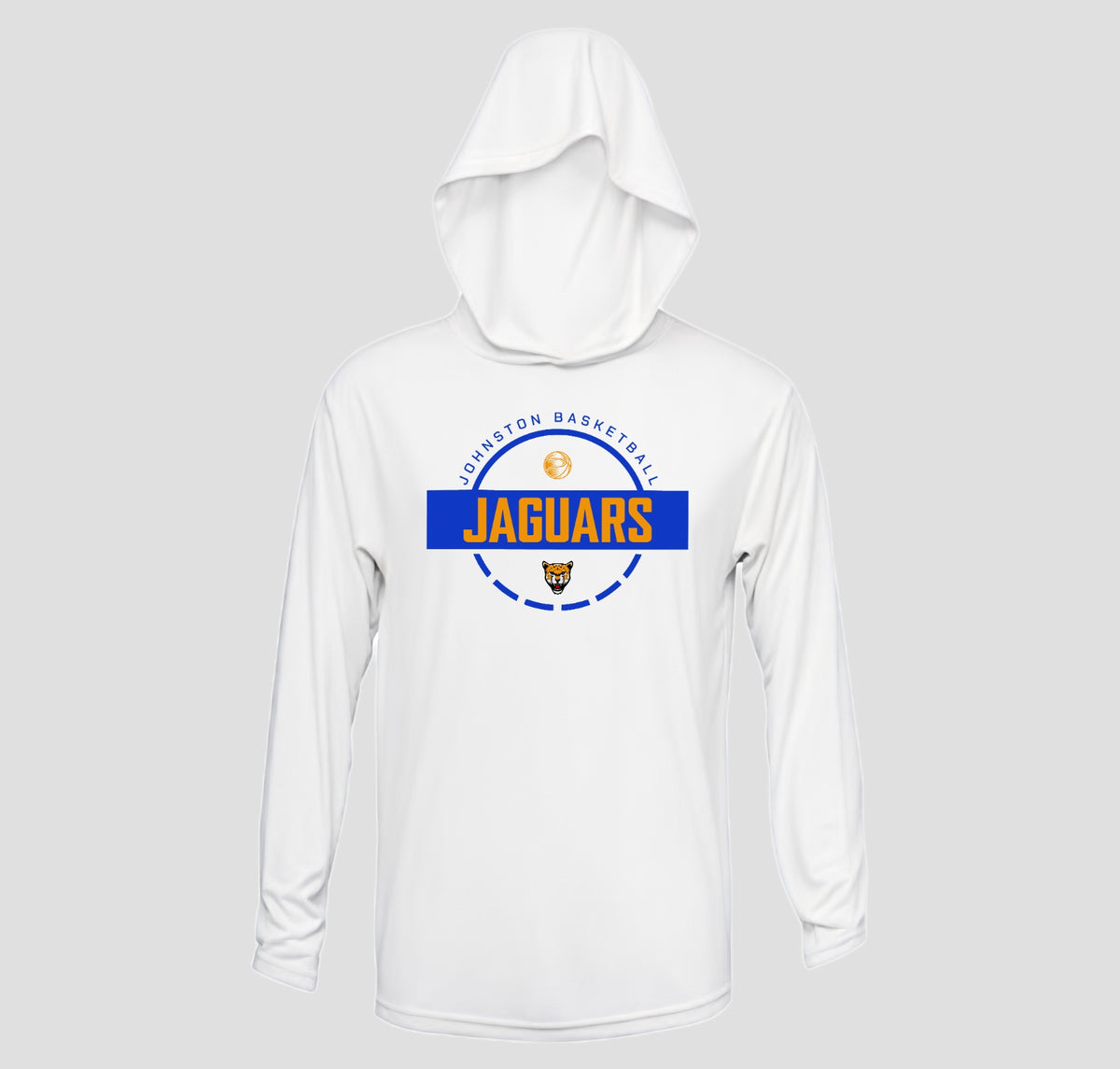 Johnston Jaguar Basketball Long Sleeve Hooded Performance/Shooting Shirt