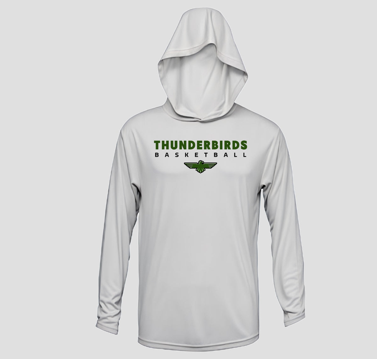 Hickory Flat Basketball Hooded Long Sleeve Performance/Shooting Shirt
