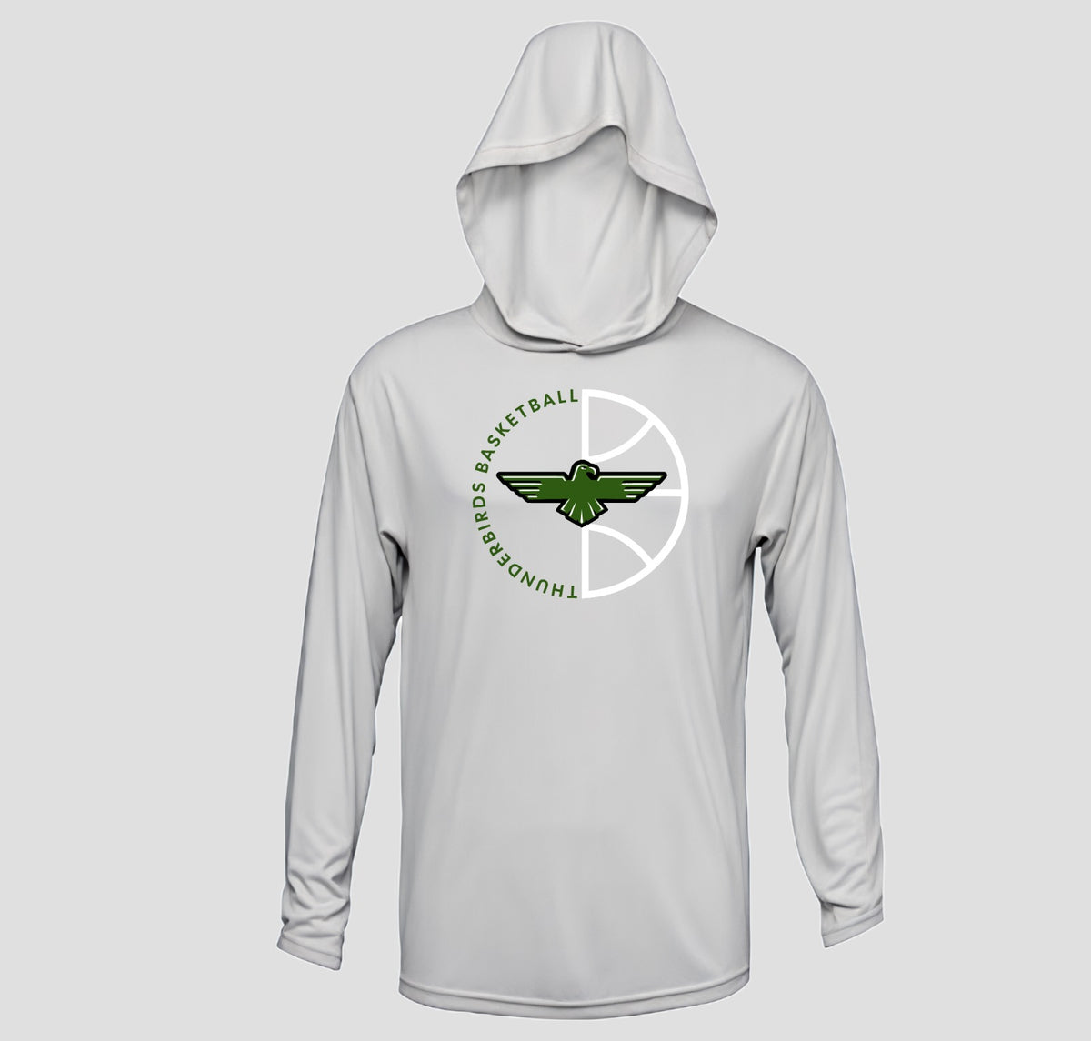 Hickory Flat Basketball Hooded Long Sleeve Performance/Shooting Shirt