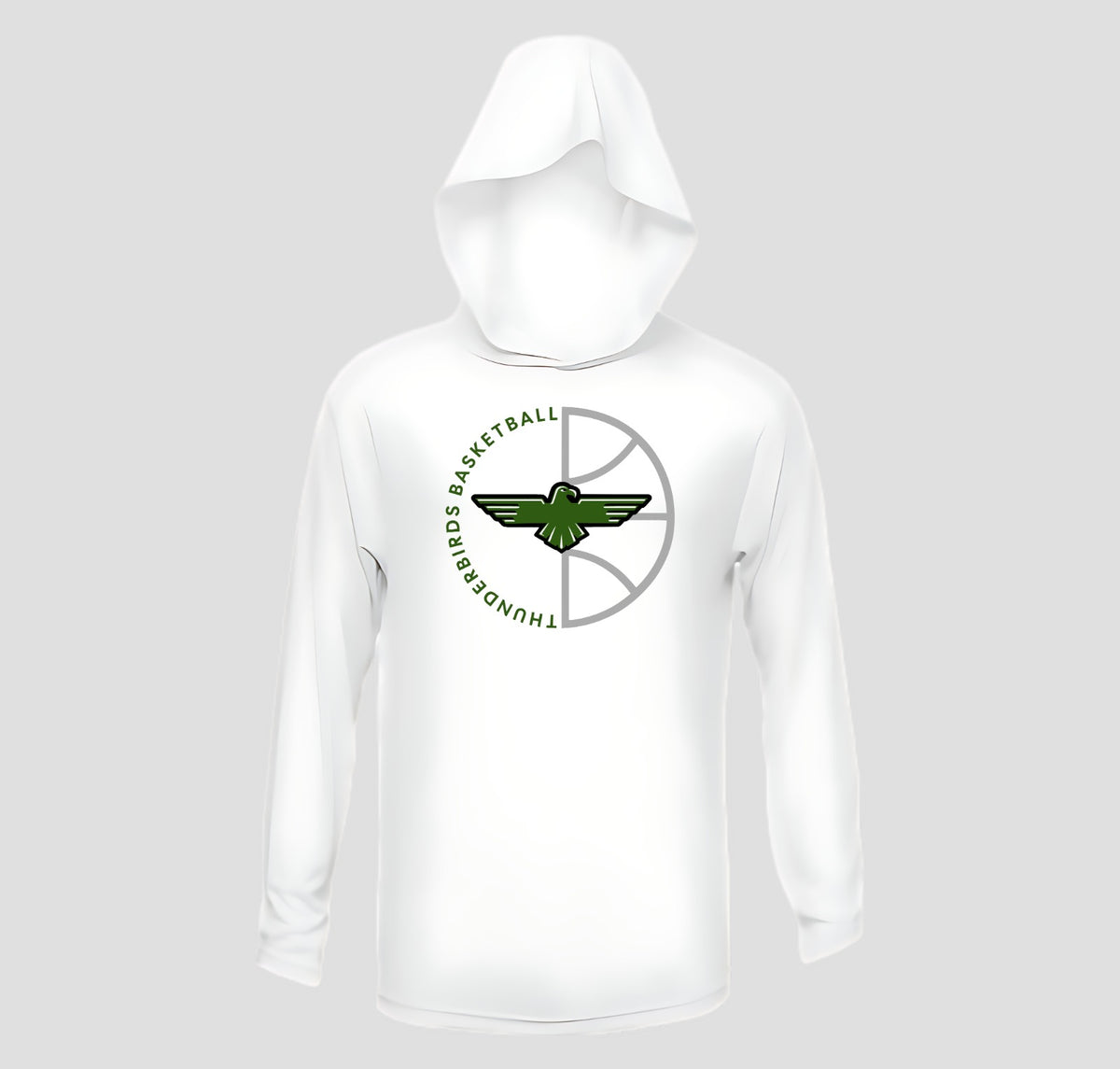 Hickory Flat Basketball Hooded Long Sleeve Performance/Shooting Shirt
