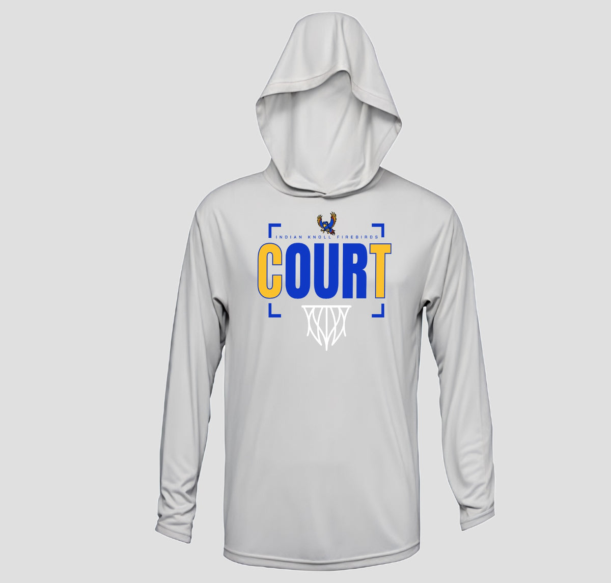 Indian Knoll Basketball Hooded Long Sleeve Performance/Shooting Shirt