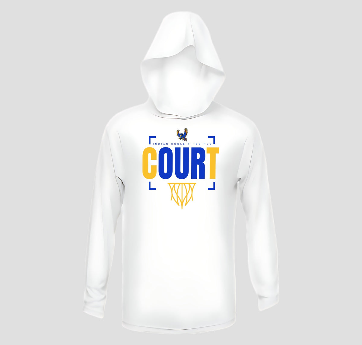 Indian Knoll Basketball Hooded Long Sleeve Performance/Shooting Shirt