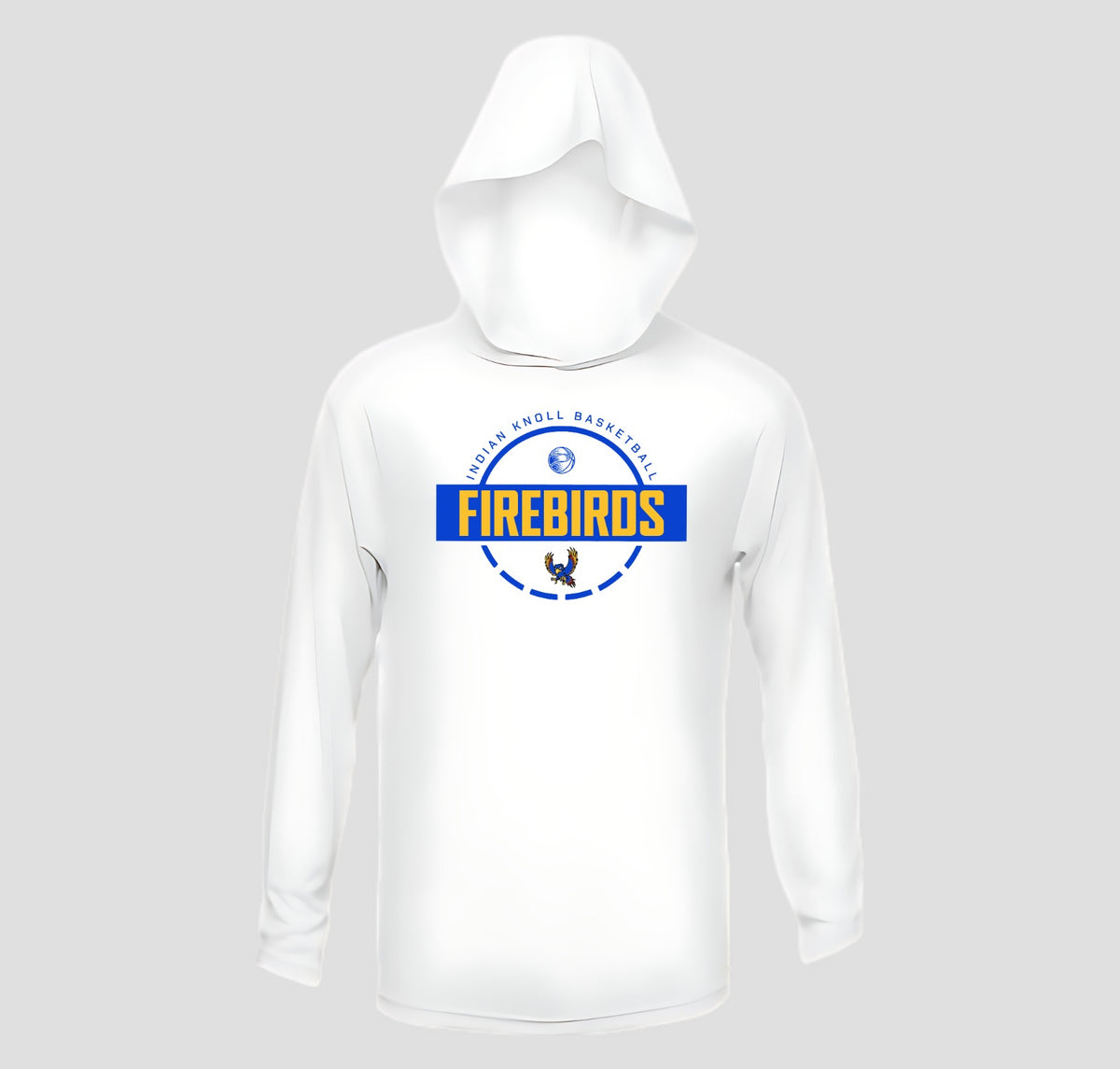 Indian Knoll Basketball Hooded Long Sleeve Performance/Shooting Shirt