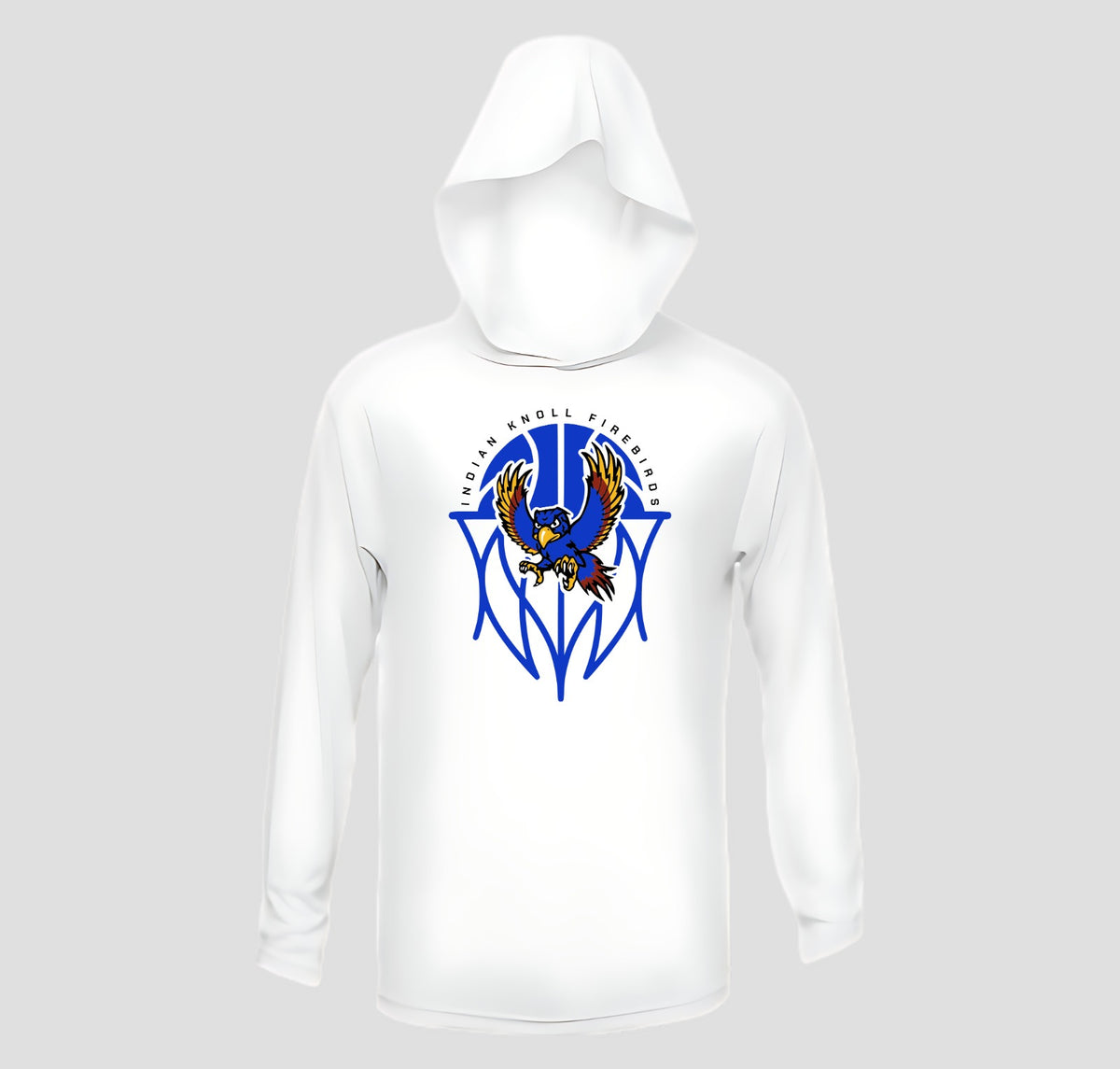 Indian Knoll Basketball Hooded Long Sleeve Performance/Shooting Shirt