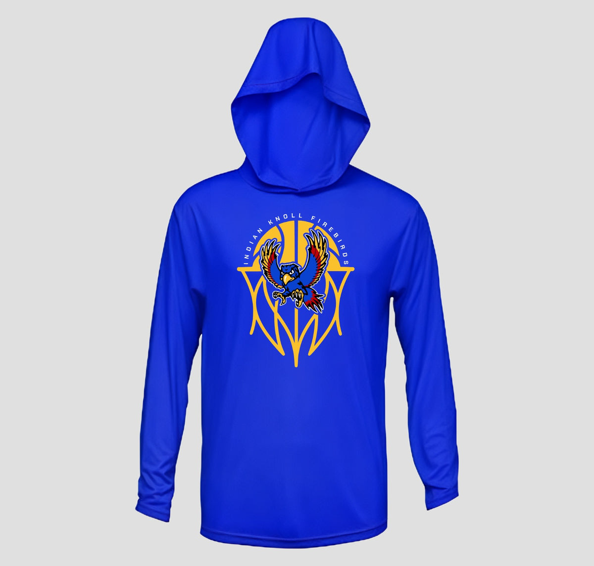 Indian Knoll Basketball Hooded Long Sleeve Performance/Shooting Shirt