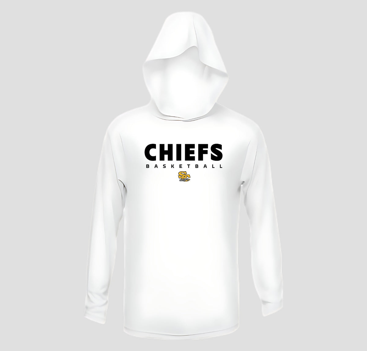 Sequoyah Chiefs Basketball Hooded Long Sleeve Performance/Shooting Shirt