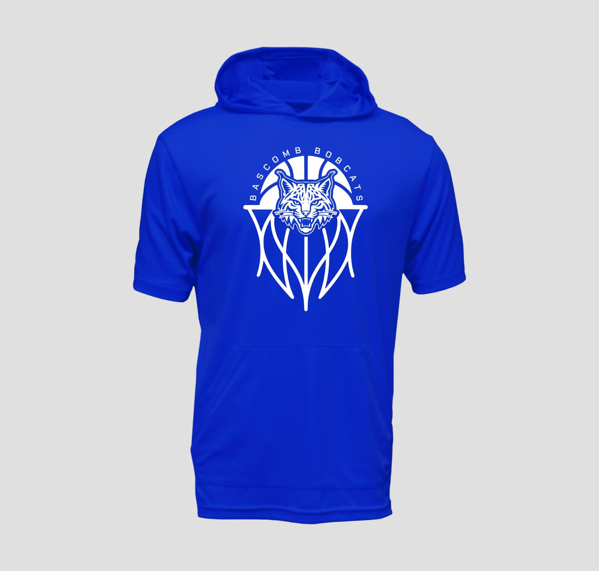 Bascomb Bobcats Basketball Short Sleeve Hooded Performance/Shooting Shirt