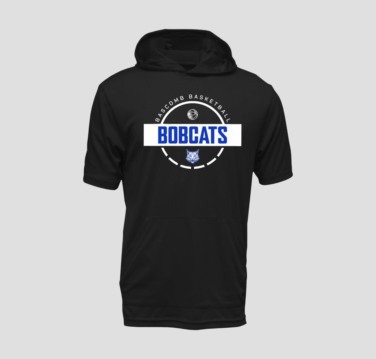 Bascomb Bobcats Basketball Short Sleeve Hooded Performance/Shooting Shirt