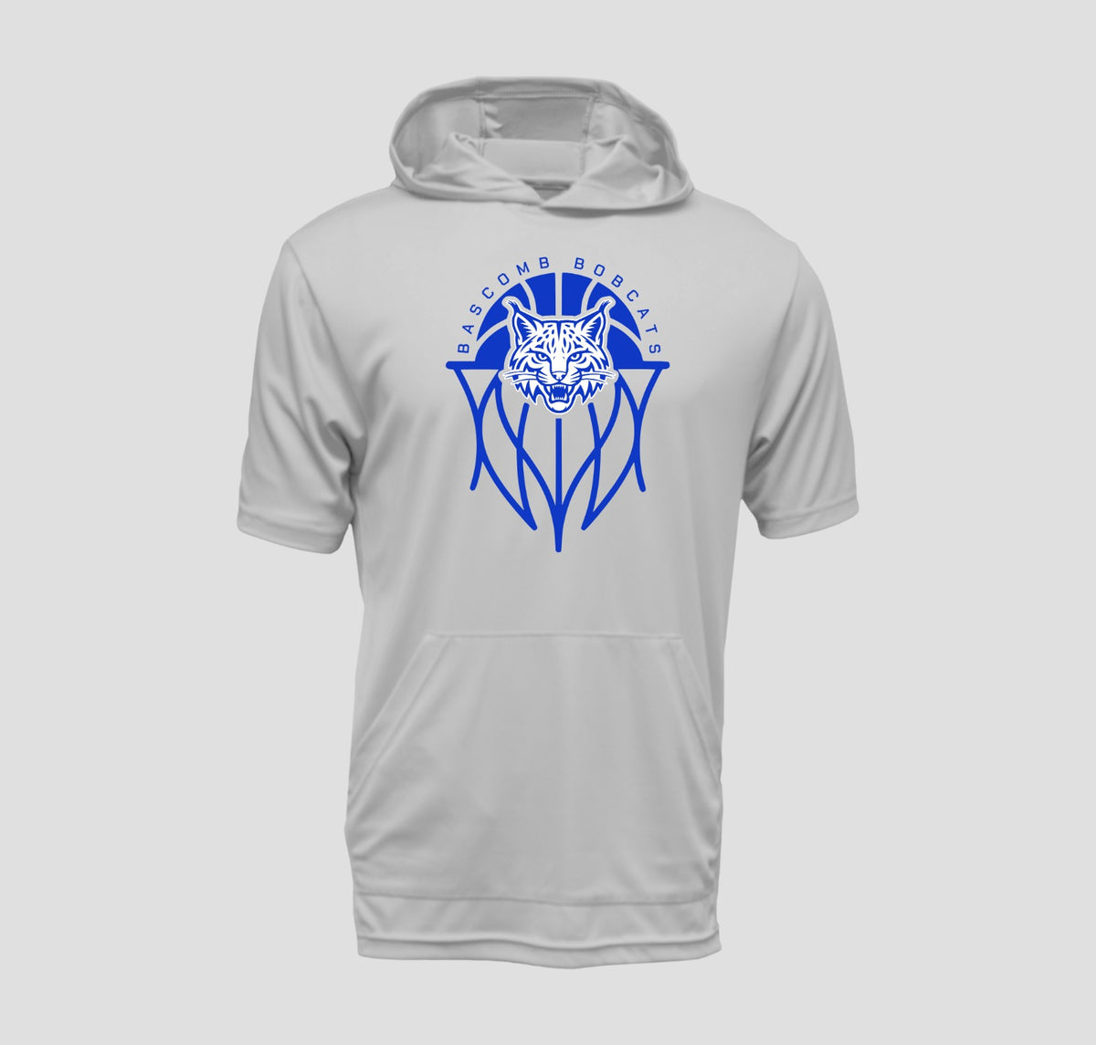 Bascomb Bobcats Basketball Short Sleeve Hooded Performance/Shooting Shirt