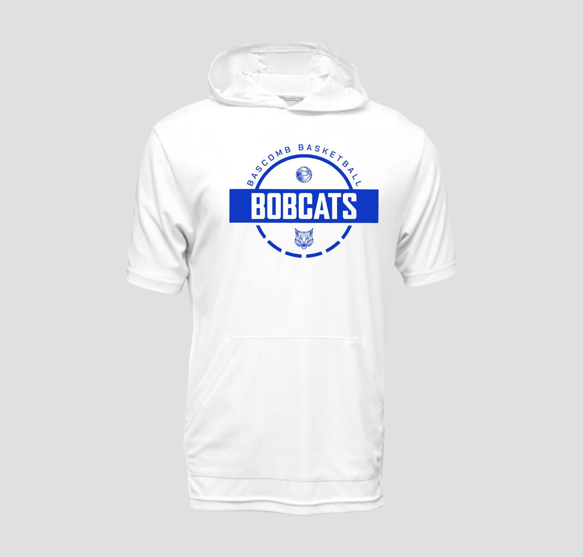 Bascomb Bobcats Basketball Short Sleeve Hooded Performance/Shooting Shirt