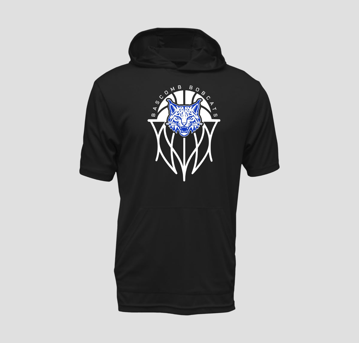 Bascomb Bobcats Basketball Short Sleeve Hooded Performance/Shooting Shirt