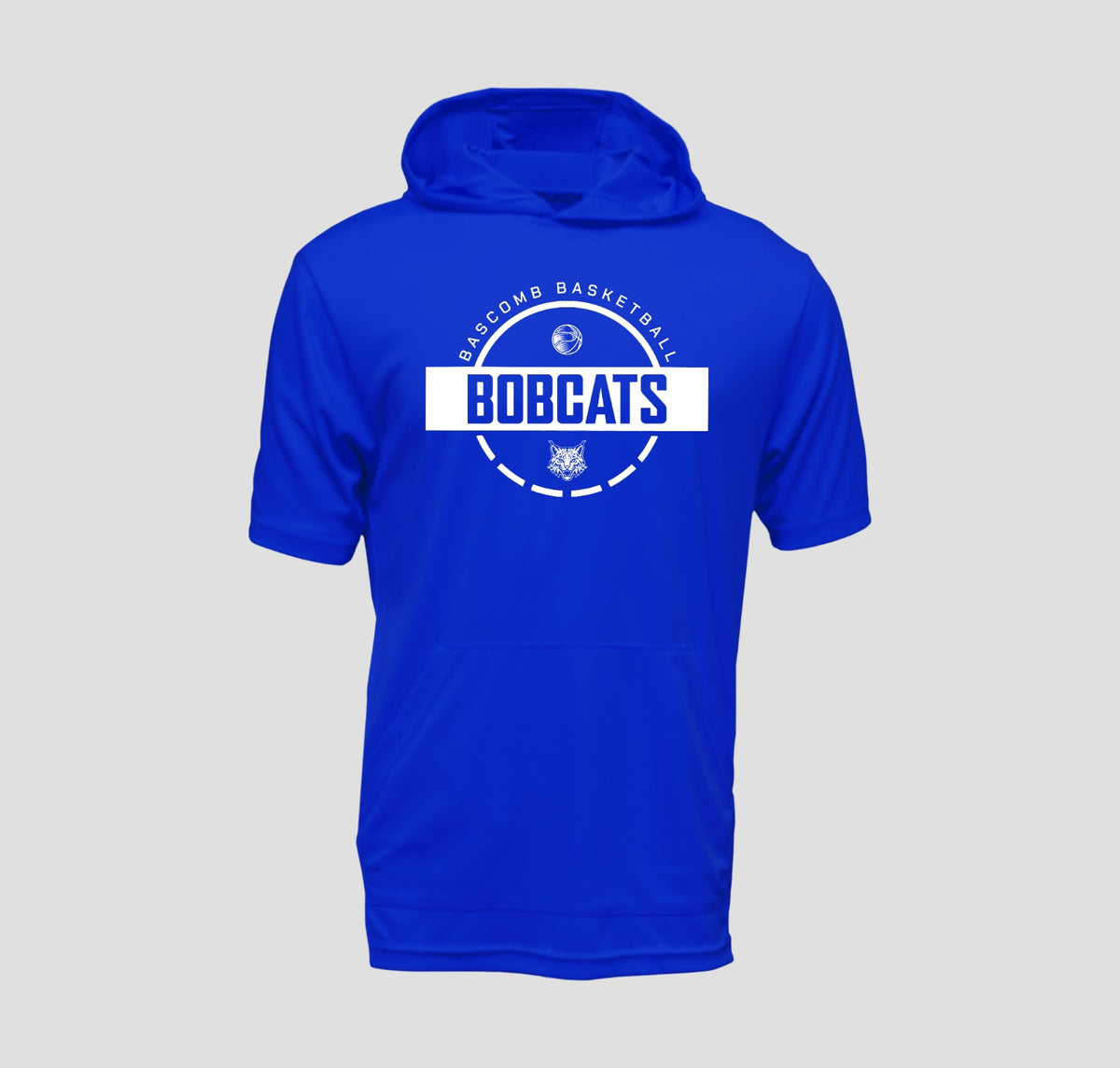 Bascomb Bobcats Basketball Short Sleeve Hooded Performance/Shooting Shirt