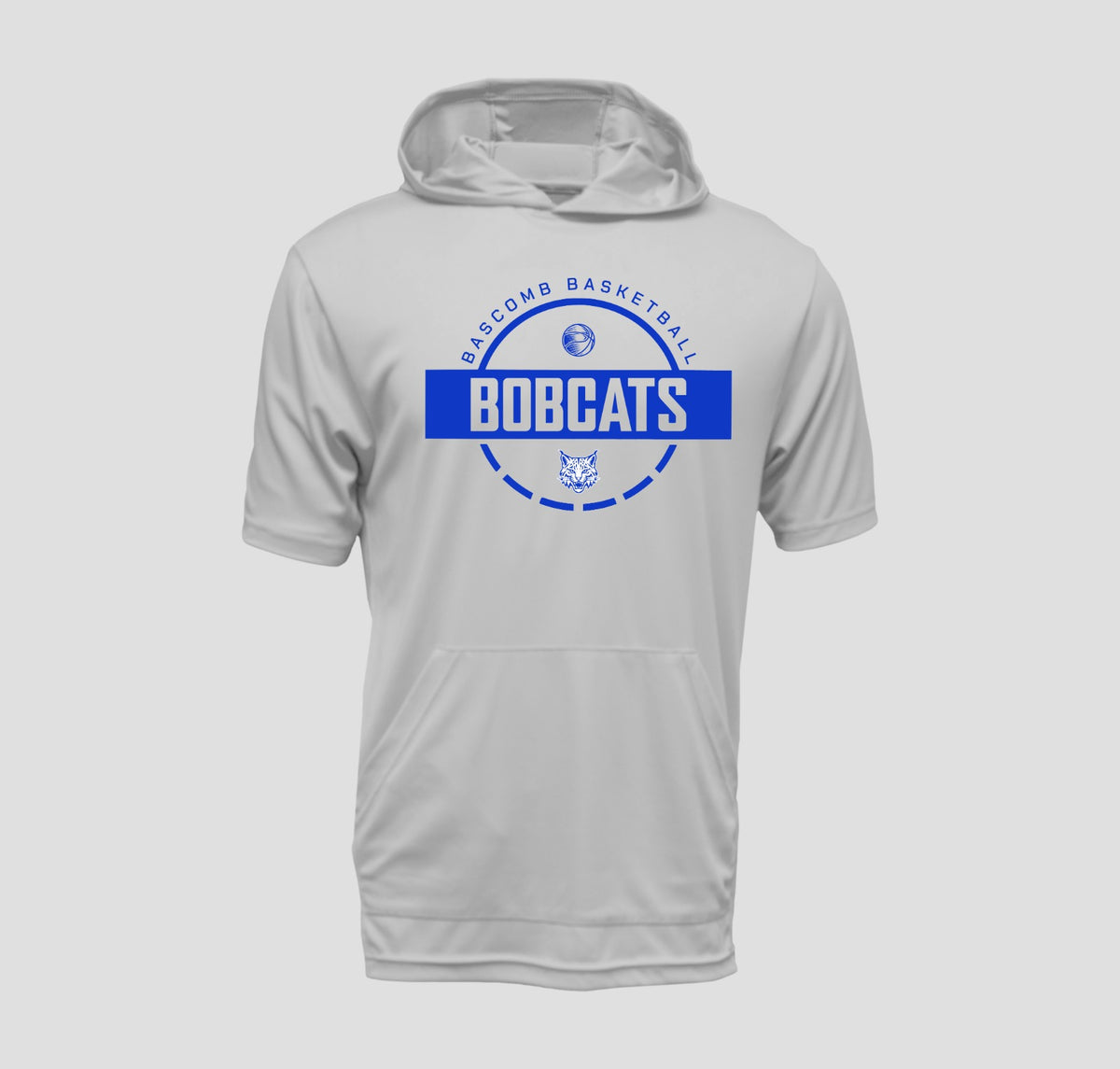 Bascomb Bobcats Basketball Short Sleeve Hooded Performance/Shooting Shirt
