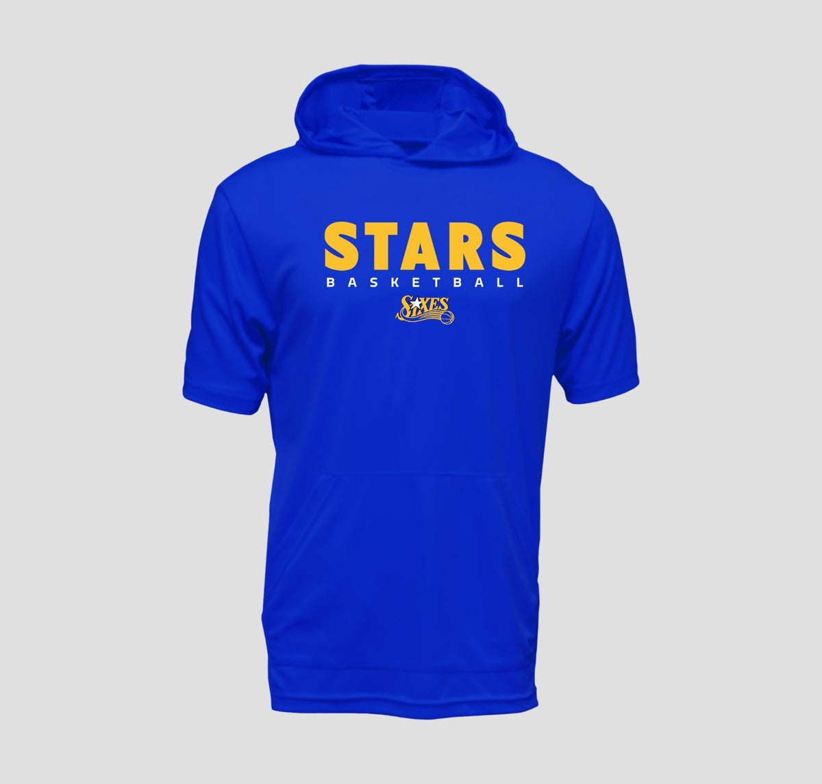 Sixes Stars Basketball Short Sleeve Hooded Performance/Shooting Shirt