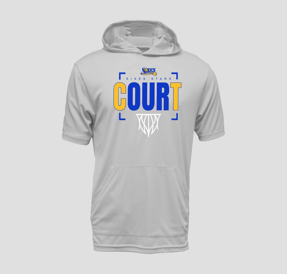 Sixes Stars Basketball Short Sleeve Hooded Performance/Shooting Shirt