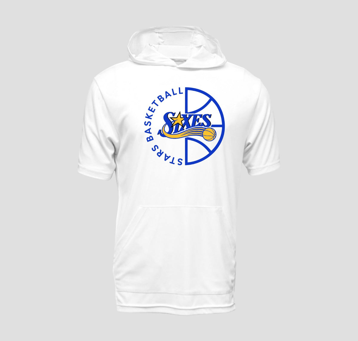 Sixes Stars Basketball Short Sleeve Hooded Performance/Shooting Shirt