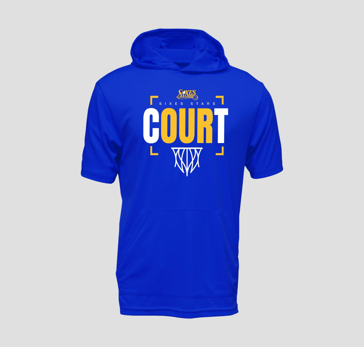 Sixes Stars Basketball Short Sleeve Hooded Performance/Shooting Shirt