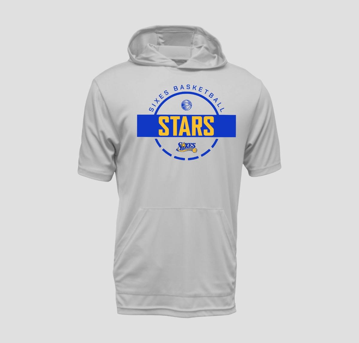 Sixes Stars Basketball Short Sleeve Hooded Performance/Shooting Shirt