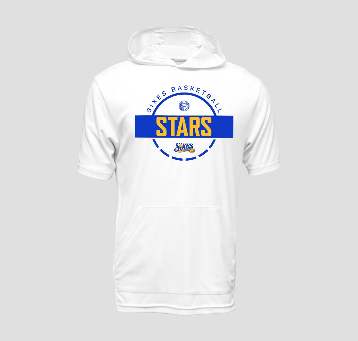 Sixes Stars Basketball Short Sleeve Hooded Performance/Shooting Shirt