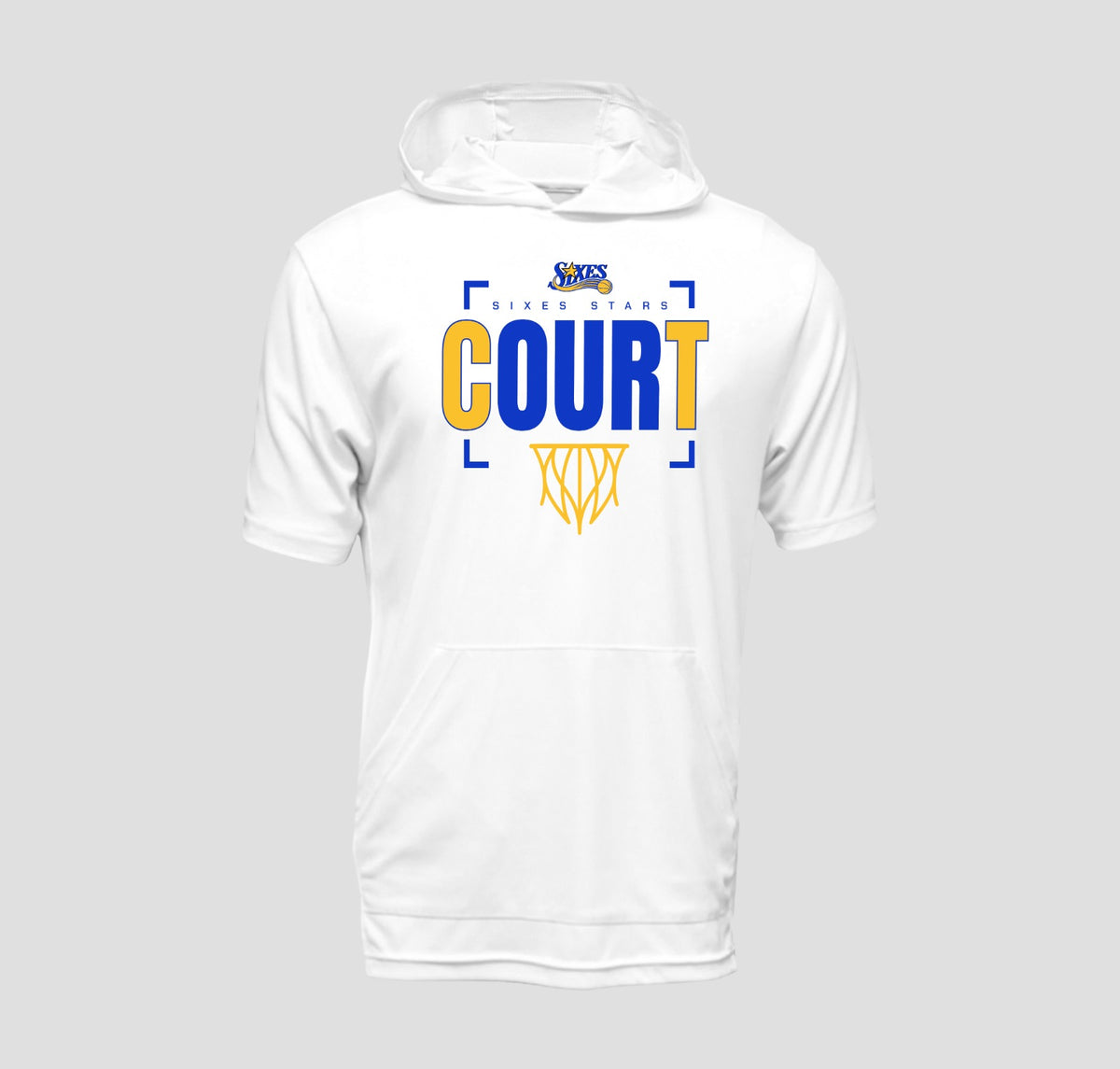 Sixes Stars Basketball Short Sleeve Hooded Performance/Shooting Shirt