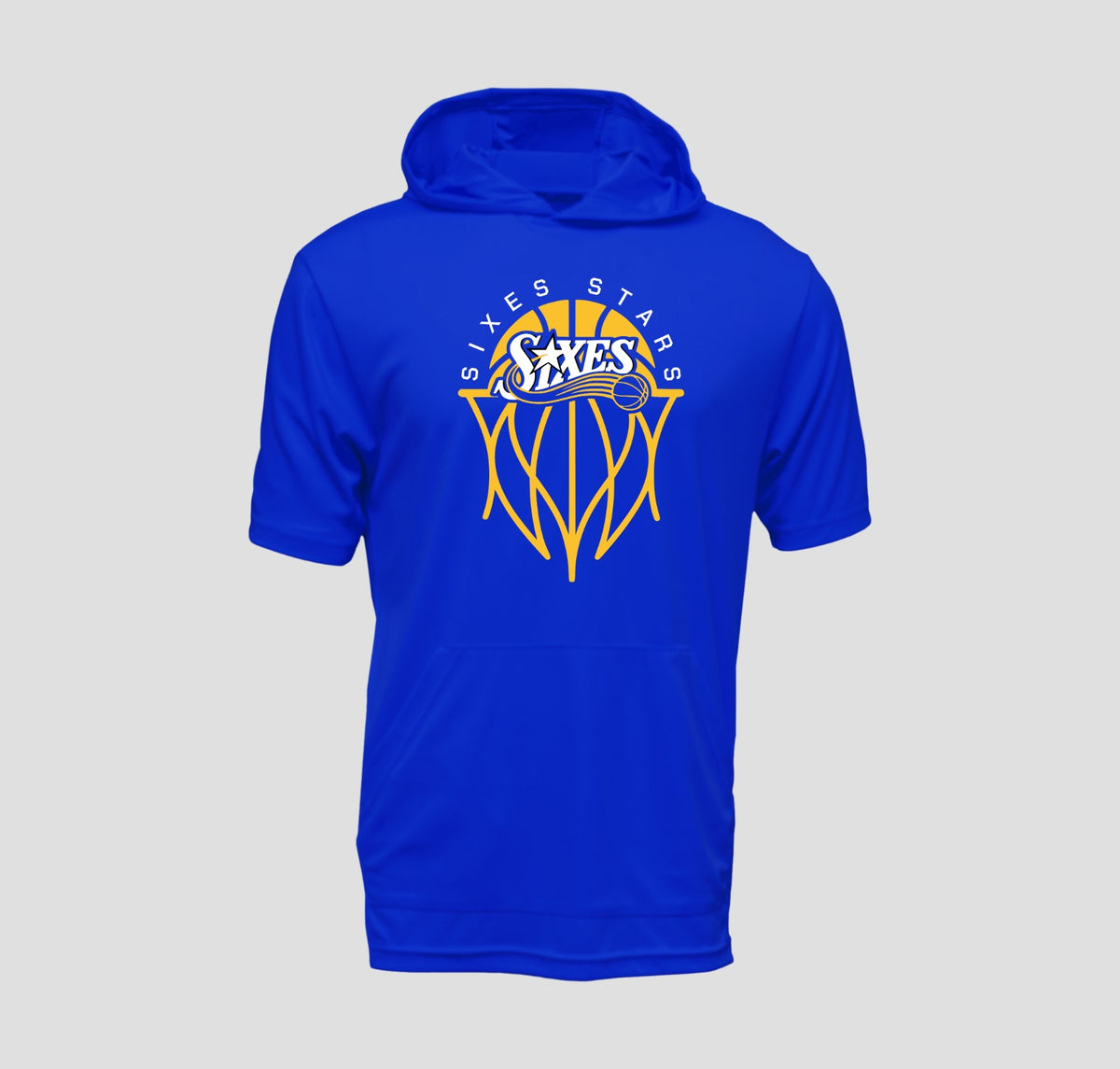 Sixes Stars Basketball Short Sleeve Hooded Performance/Shooting Shirt