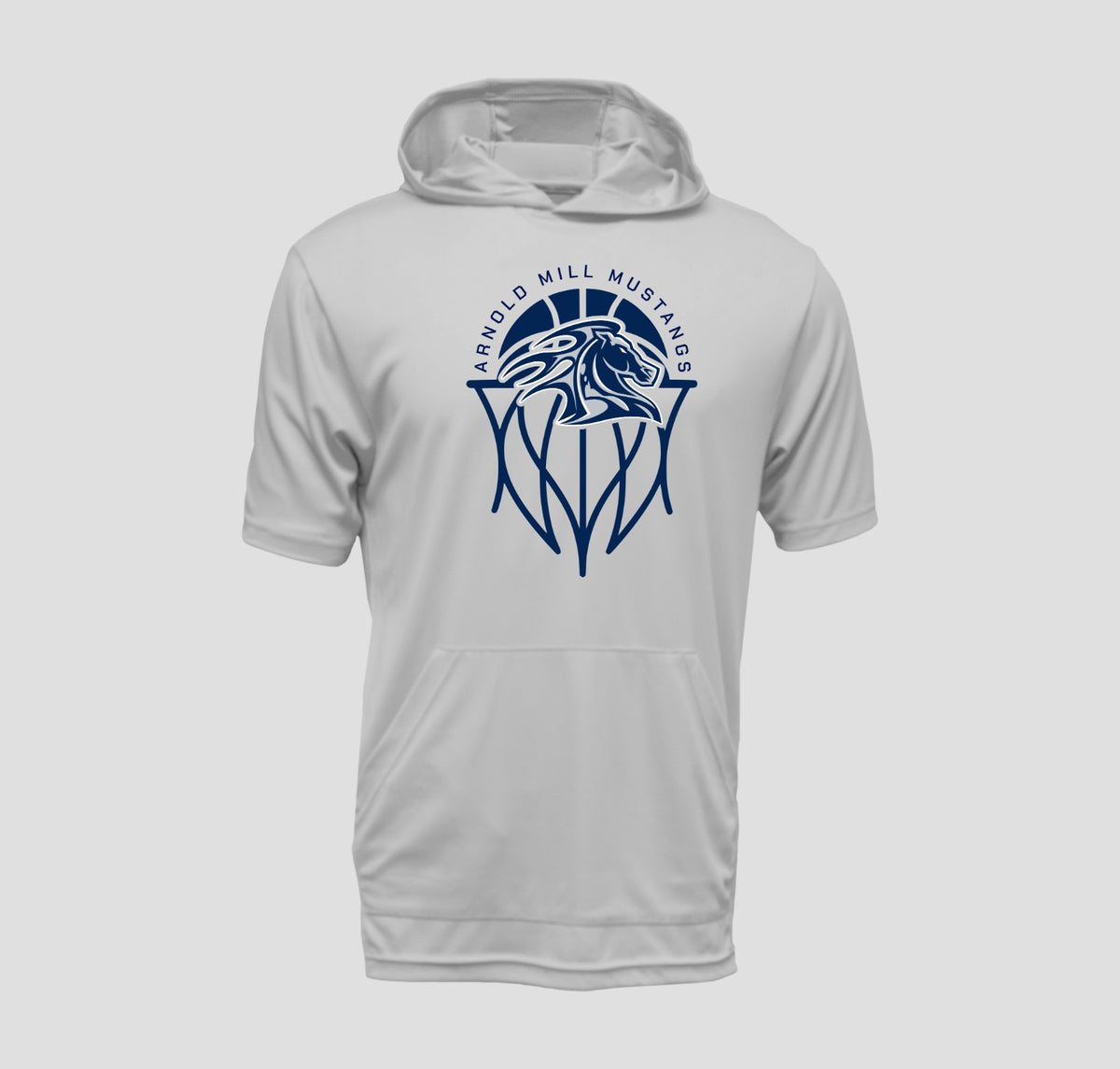 Arnold Mill Basketball Hooded Long Sleeve Performance/Shooting Shirt