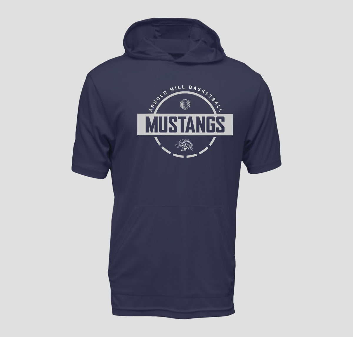 Arnold Mill Basketball Hooded Long Sleeve Performance/Shooting Shirt