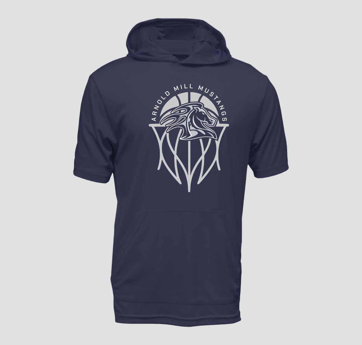 Arnold Mill Basketball Hooded Long Sleeve Performance/Shooting Shirt