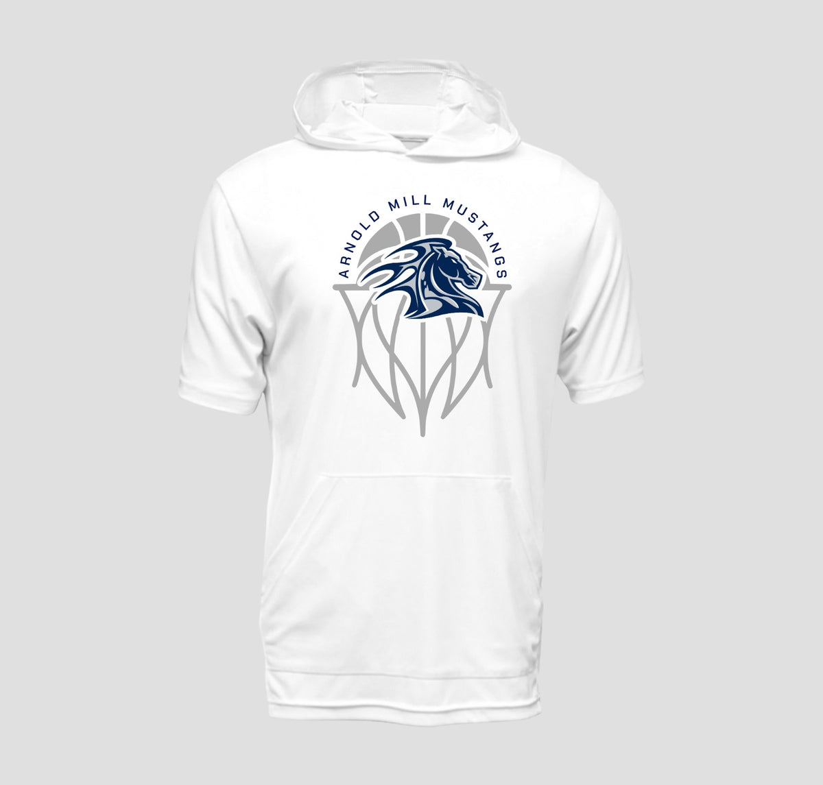 Arnold Mill Basketball Hooded Long Sleeve Performance/Shooting Shirt