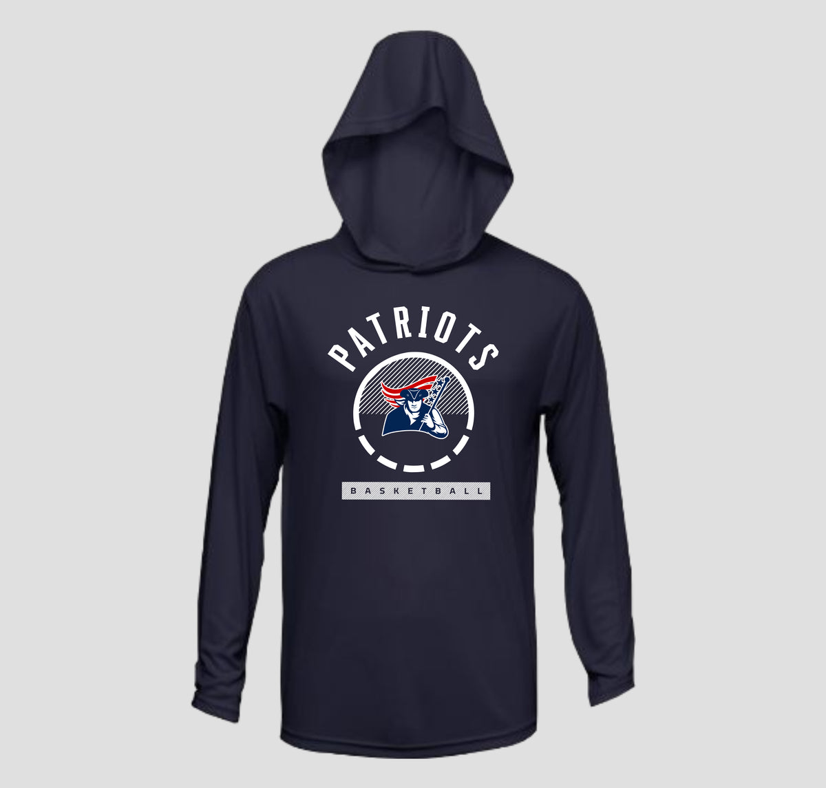 Freedom Middle School Basketball Long Sleeve Hooded Performance Shirt
