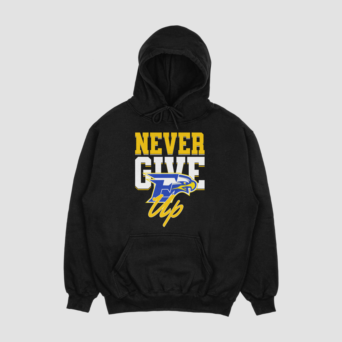 Eagles Youth Football Never Give Up Hoodie