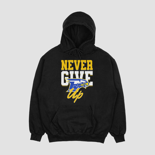 Eagles Youth Football Never Give Up Hoodie