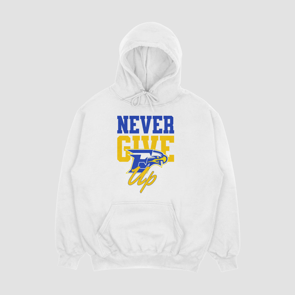 Eagles Youth Football Never Give Up Hoodie