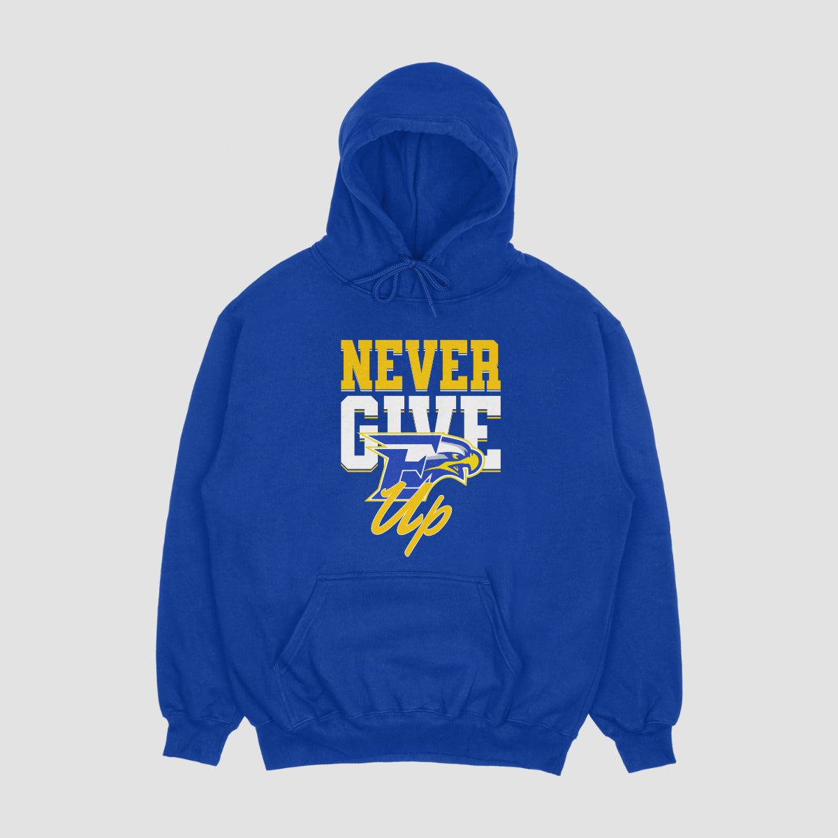 Eagles Youth Football Never Give Up Hoodie