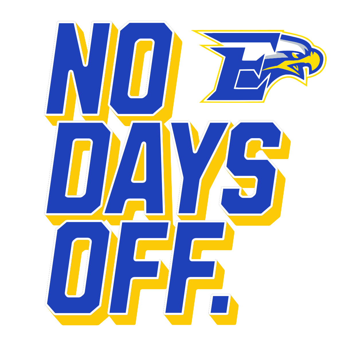Etowah Youth Football No Days Off Crewneck Sweatshirt