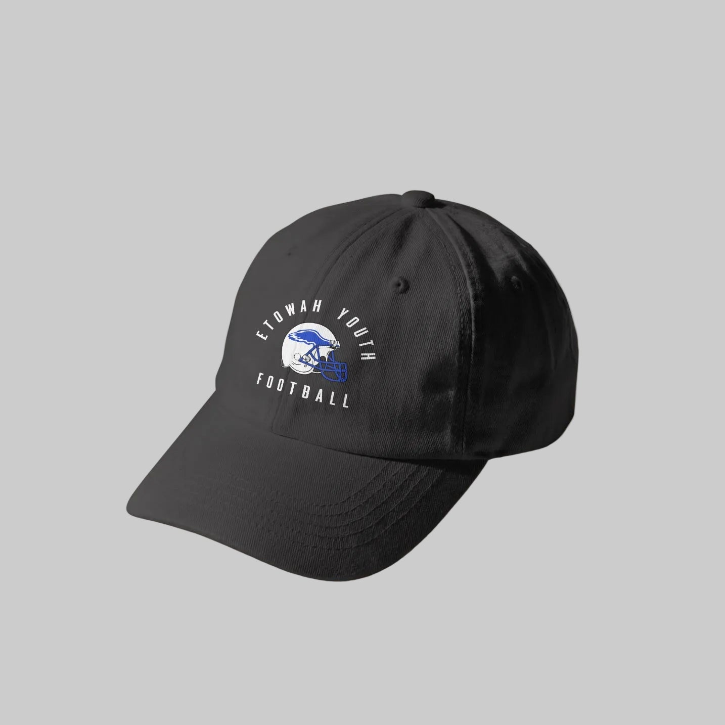 Etowah Youth Football Dad Hat Helmet Logo