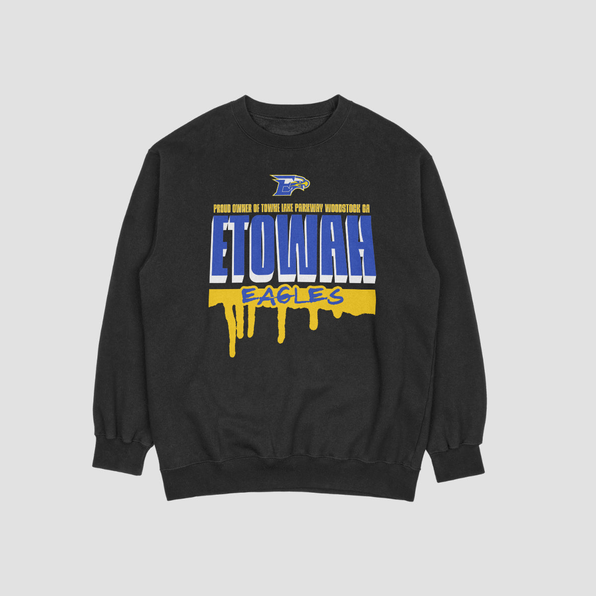 Etowah Youth Football Drip Crewneck Sweatshirt