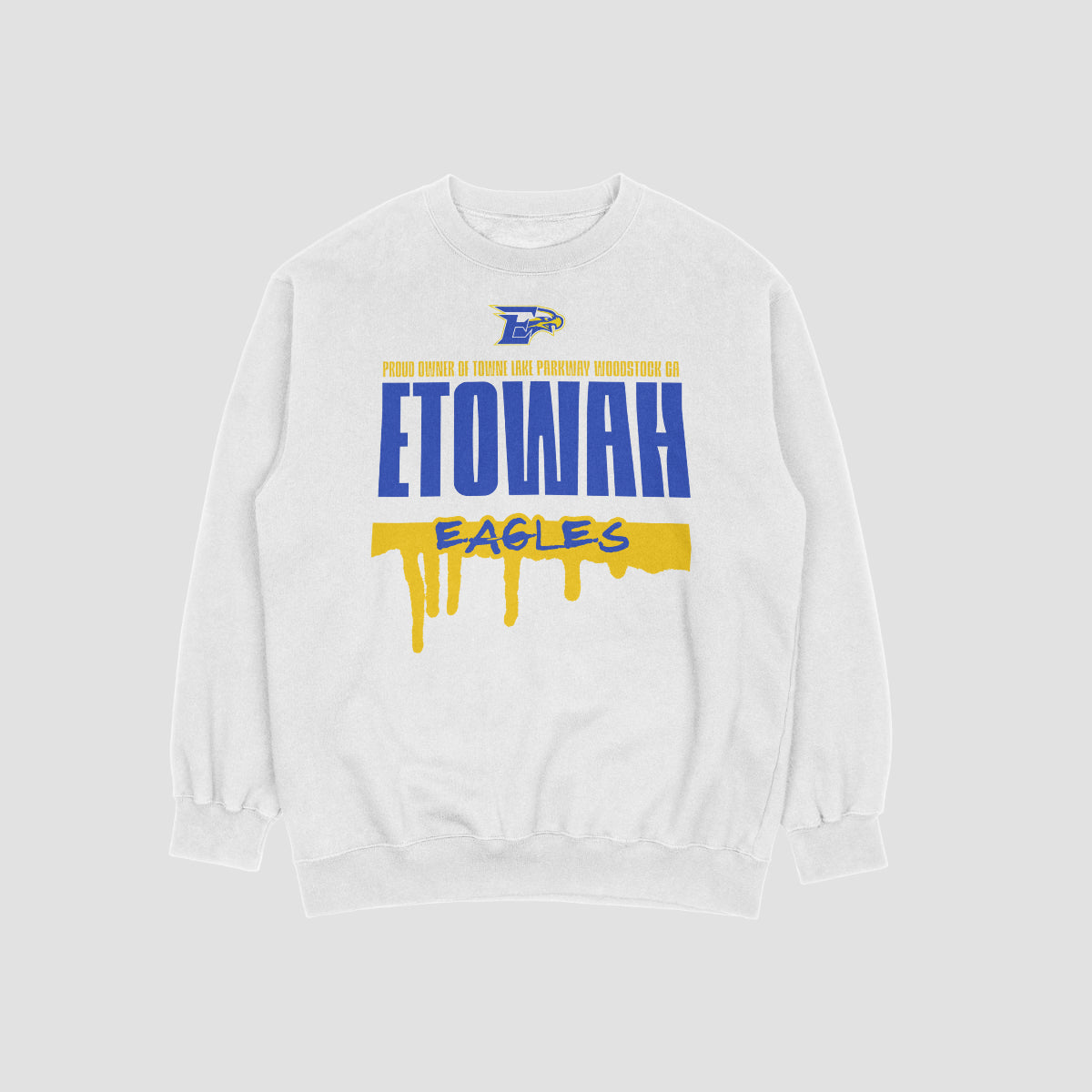 Etowah Youth Football Drip Crewneck Sweatshirt